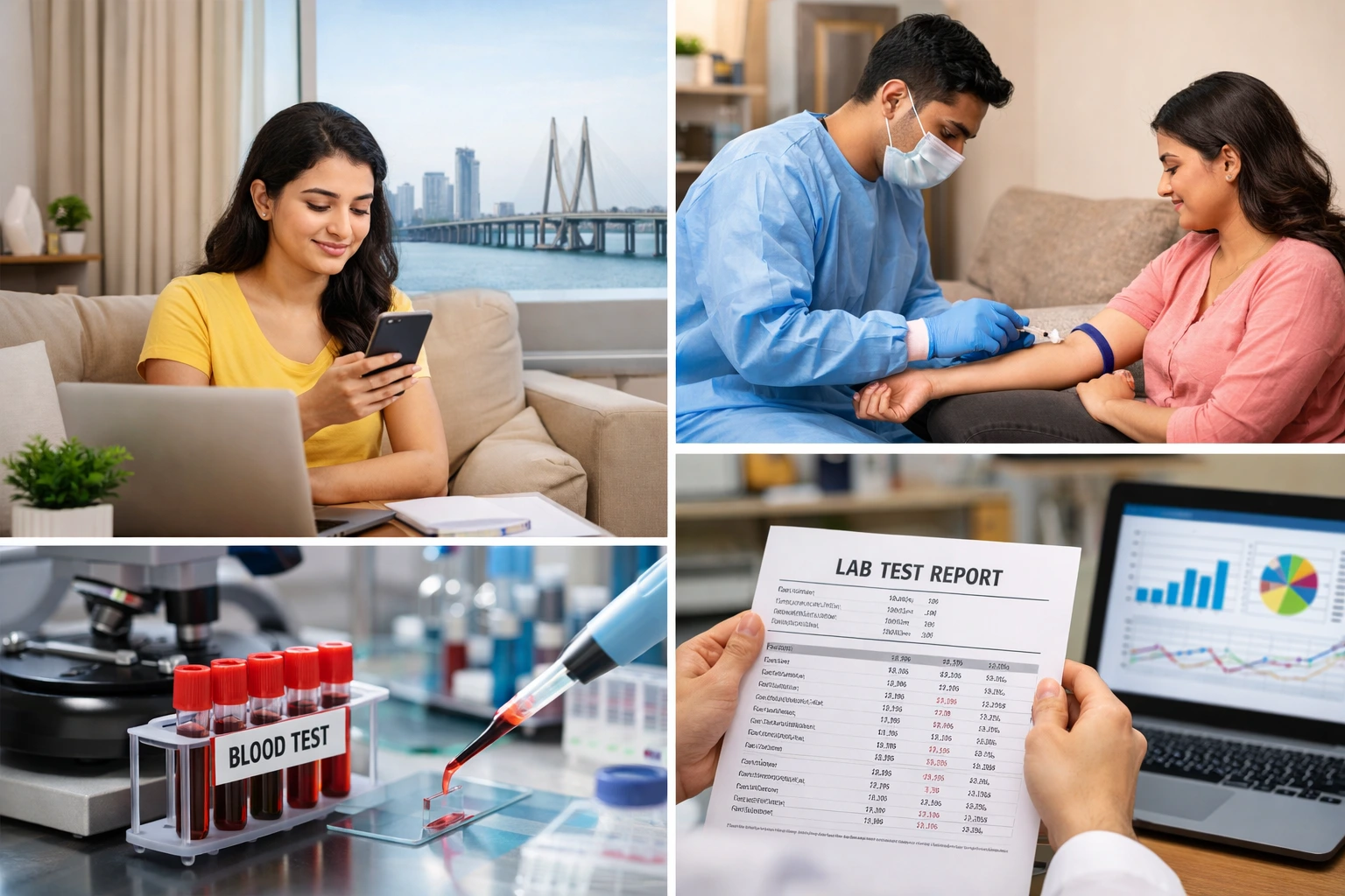 How Lab Test at Home in Girgaon Works: From Booking to Report Delivery Explained